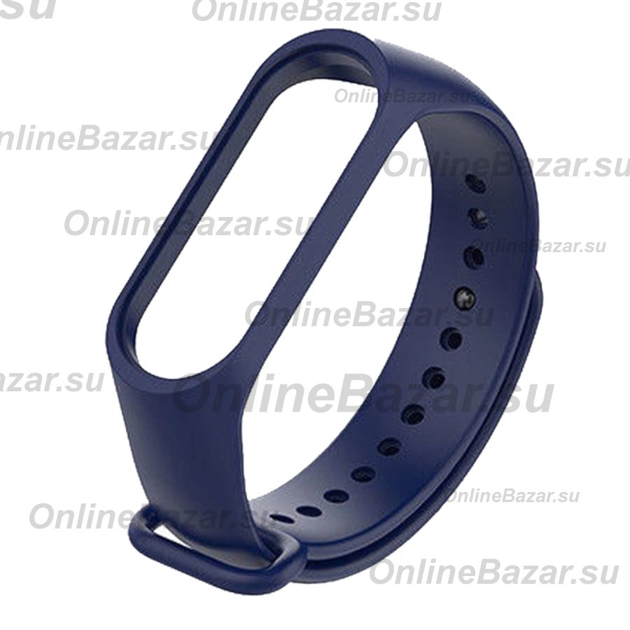 Ремешок для Xiaomi Mi Band 3 силиконовый <синий> ― Spb.OnlineBazar.su
