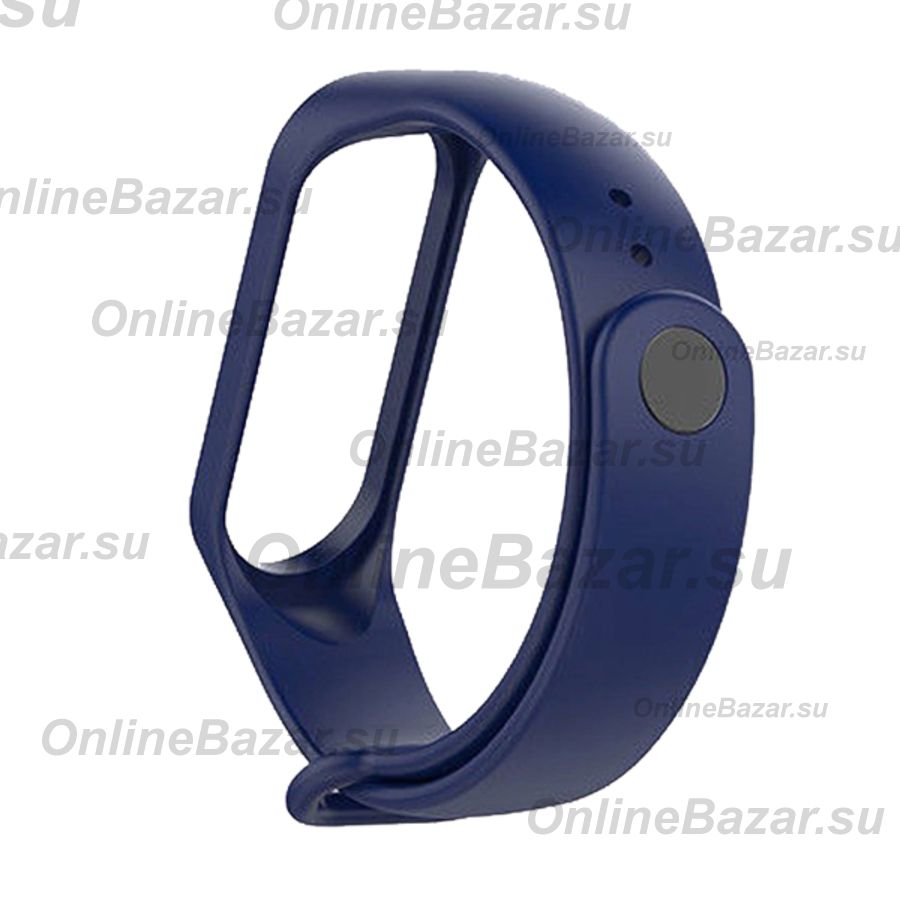 Ремешок для Xiaomi Mi Band 3 силиконовый <синий> ― Spb.OnlineBazar.su
