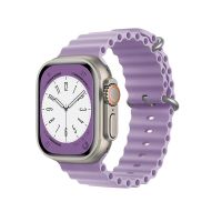 Ремешки для Apple Watch Series 4 (44 mm) Ocean Band силиконовый <светло-фиолетовый> ― Spb.OnlineBazar.su