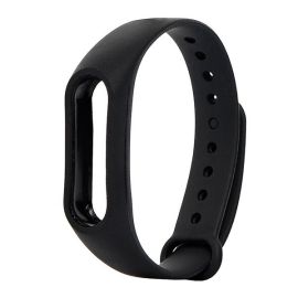 Ремешок для Xiaomi Mi Band 2 силиконовый <черный>