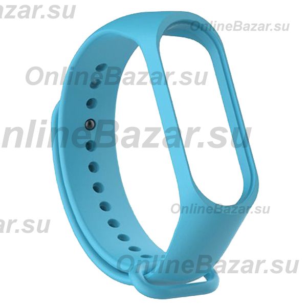 Ремешок для Xiaomi Mi Band 3 силиконовый <небесно-синий> ― Spb.OnlineBazar.su
