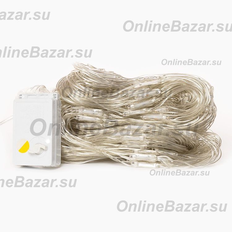 Светодиодная гирлянда сеть (300x150 см, 320диодов) <тепло-белый> ― Spb.OnlineBazar.su