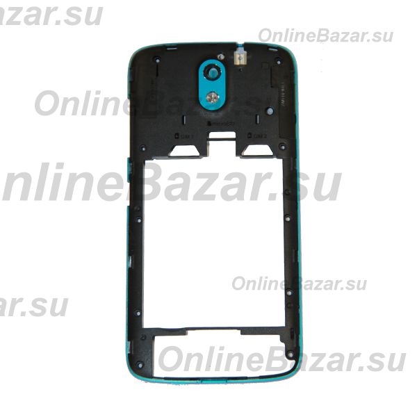 Средняя часть корпуса для HTC Desire 516 Dual Sim <синий> (оригинал) ― Spb.OnlineBazar.su