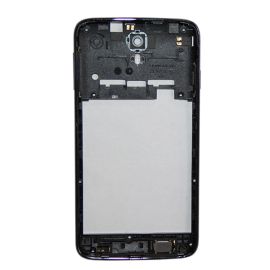 Средняя часть корпуса для Prestigio MultiPhone 3501 DUO в сборе со стеклом камеры, антеннами и динамиком <синий> (оригинал)