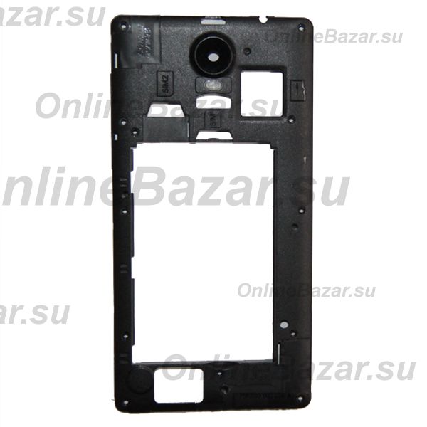 Средняя часть корпуса для Prestigio Wize C3 (PSP3503) со стеклом камеры и антеннами <черный> (оригинал)  ― Spb.OnlineBazar.su