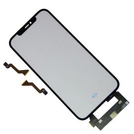 Стекло для Apple iPhone 12 Pro Max в сборе с тачскрином и OCA пленкой <черный>