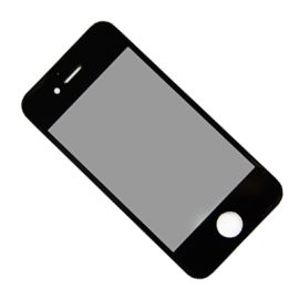 Стекло для Apple iPhone 4 <черный>