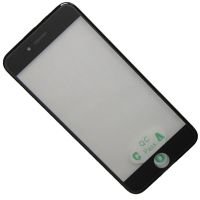 Стекло для Apple iPhone 6 в сборе с рамкой и OCA пленкой <черный> ― Spb.OnlineBazar.su