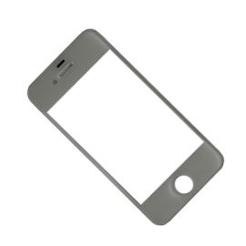 Стекло для Apple iPod Touch 4G <белый>
