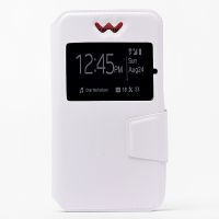 Чехол для универсальный 5.2-5.5 флип боковой с окошком Window <белый> ― Spb.OnlineBazar.su
