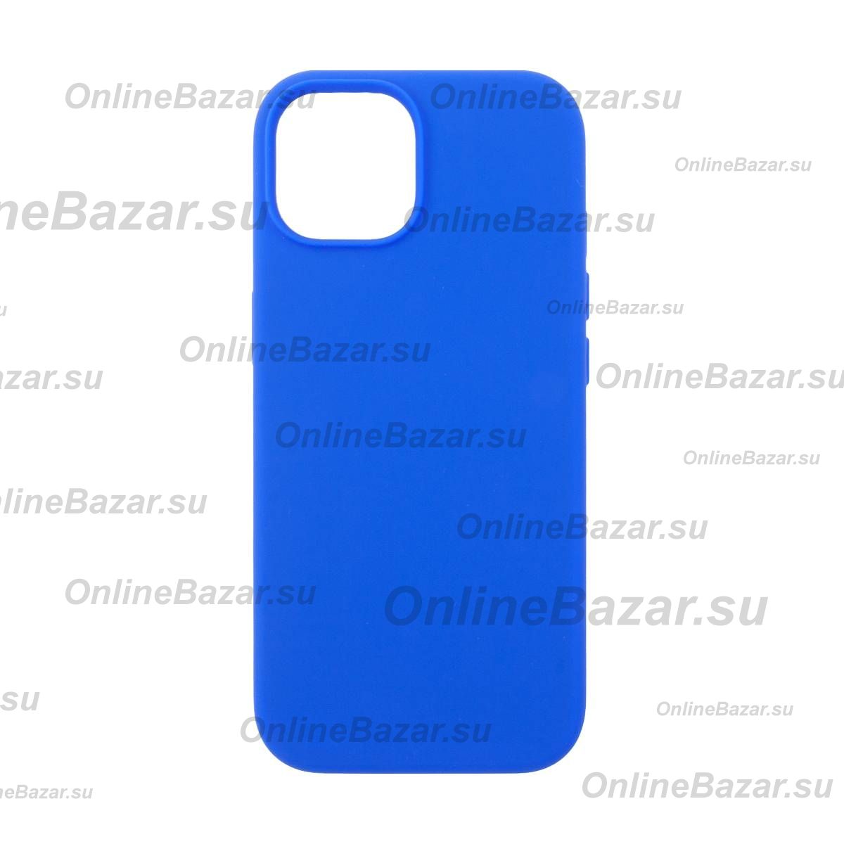 Чехол для Apple iPhone 15 PromiseMobile силиконовый Soft Touch <синий> ― Spb.OnlineBazar.su