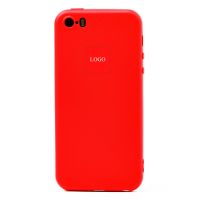 Чехол для Apple iPhone 5 силиконовый Soft Touch 2 <красный> (премиум) ― Spb.OnlineBazar.su