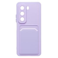 Чехол для Infinix Hot 50 (X6882) силиконовый с картхолдером №9 <светло-фиолетовый> ― Spb.OnlineBazar.su