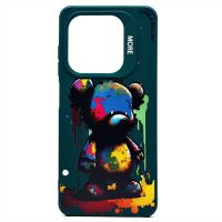 Чехол для Tecno Spark 20C (BG7n) силиконовый (рис. 335/медведь) <темно-зеленый> ― Spb.OnlineBazar.su