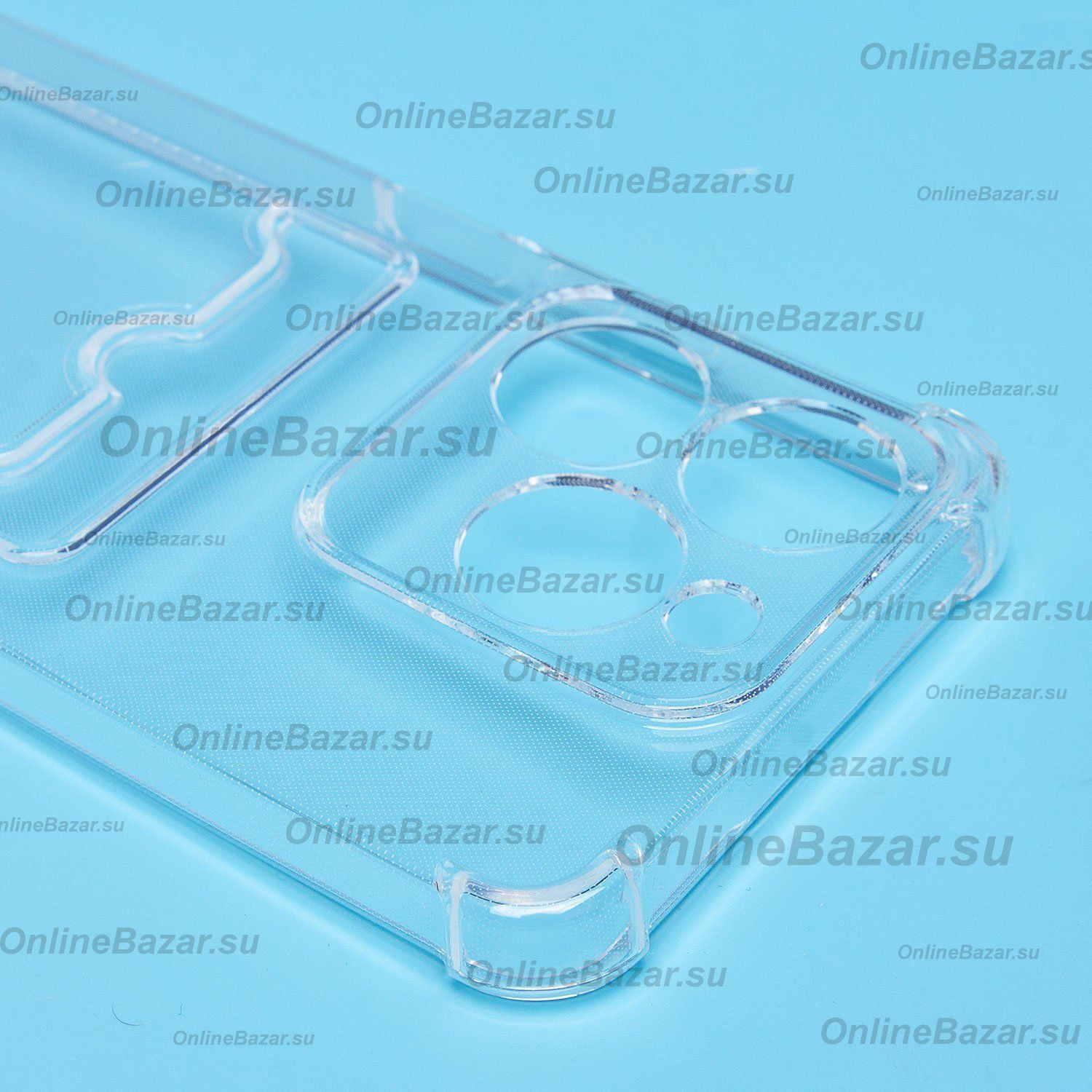 Чехол для Realme C63 силиконовый с картхолдером №2 <прозрачный> ― Spb.OnlineBazar.su