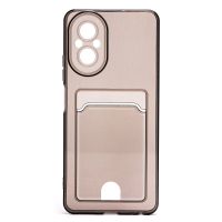 Чехол для Realme RMX3890 силиконовый с картхолдером №2 <черный> ― Spb.OnlineBazar.su