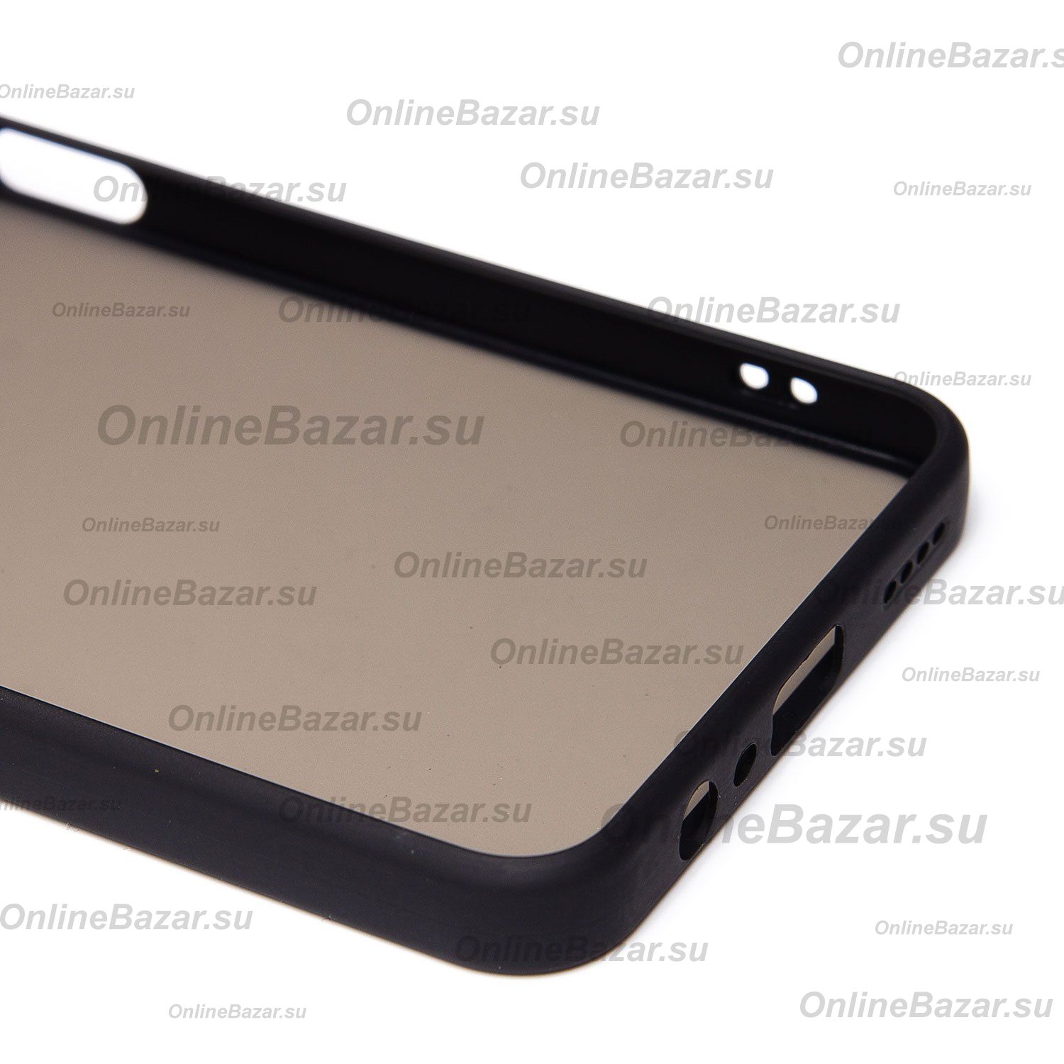 Чехол для Realme Note 60x пластиковый с окантовкой <черный> ― Spb.OnlineBazar.su