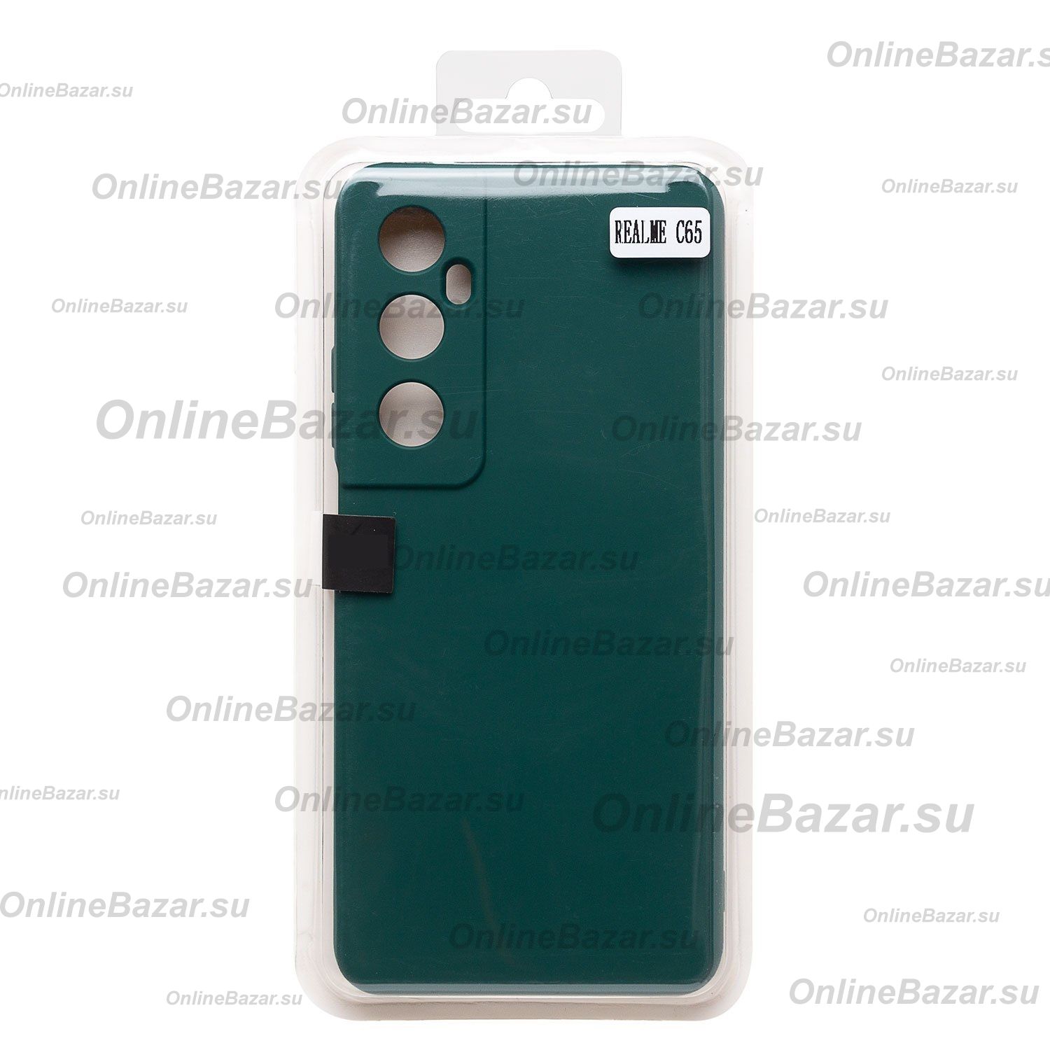 Чехол для Realme RMX3910 силиконовый Soft Touch 4 <темно-зеленый> ― Spb.OnlineBazar.su
