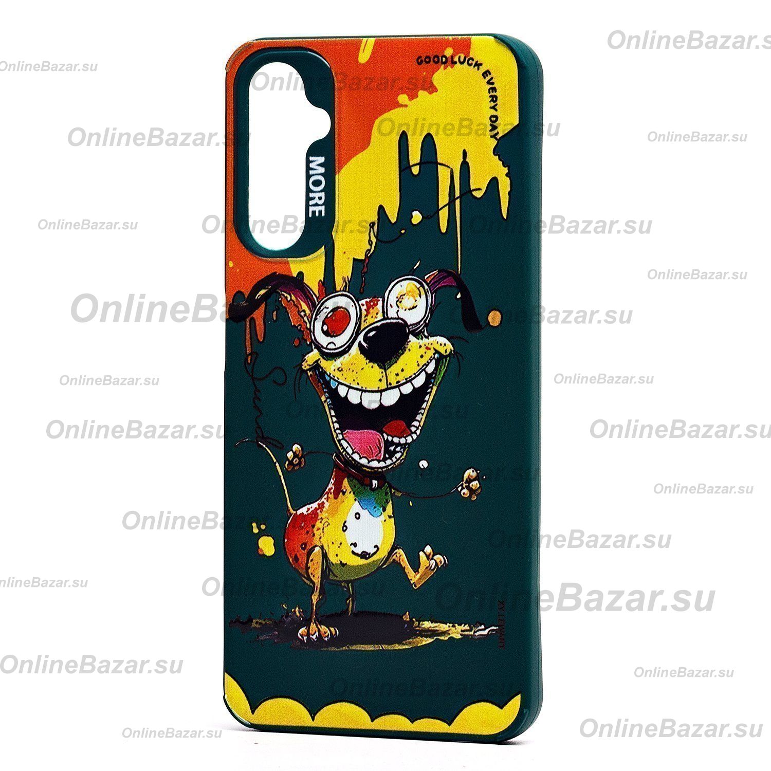 Чехол для Samsung SM-A057F (Galaxy A05s) силиконовый (рис. 335/собака) <темно-зеленый> ― Spb.OnlineBazar.su