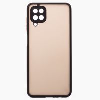 Чехол для Samsung SM-A125F (Galaxy A12) пластиковый с окантовкой <черный> ― Spb.OnlineBazar.su