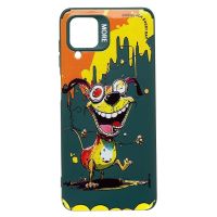 Чехол для Samsung SM-A125F (Galaxy A12) силиконовый (рис. 335/собака) <темно-зеленый> ― Spb.OnlineBazar.su