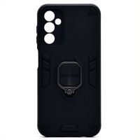 Чехол для Samsung SM-A145F (Galaxy A14) силиконовый противоударный с кольцом <черный> ― Spb.OnlineBazar.su