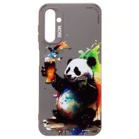 Чехол для Samsung SM-A146B (Galaxy A14 5G) силиконовый (рис. 335/панда) <серый> ― Spb.OnlineBazar.su