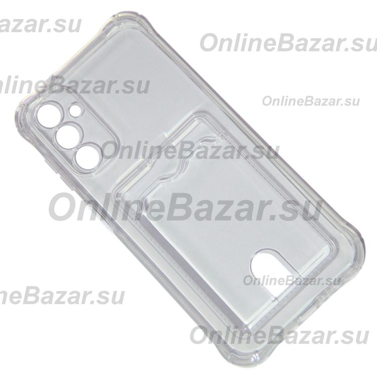 Чехол для Samsung SM-A146B (Galaxy A14 5G) силиконовый с картхолдером №2 <прозрачный> ― Spb.OnlineBazar.su