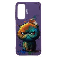 Чехол для Samsung SM-A256E (Galaxy A25 5G) силиконовый (рис. 335/кот) <фиолетовый> ― Spb.OnlineBazar.su