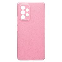 Чехол для Samsung SM-A536E (Galaxy A53 5G) силиконовый с блестками №3 <светло-розовый> ― Spb.OnlineBazar.su
