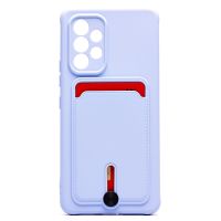 Чехол для Samsung SM-A536E (Galaxy A53 5G) силиконовый с картхолдером №4 <светло-фиолетовый> ― Spb.OnlineBazar.su