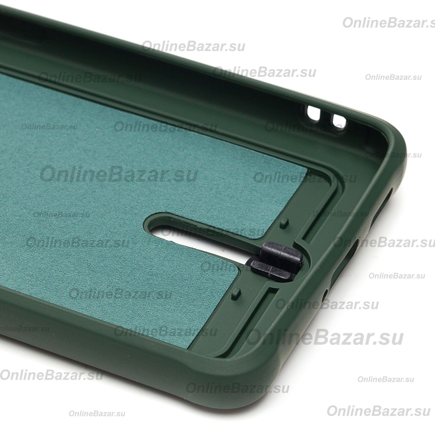 Чехол для Samsung SM-A536E (Galaxy A53 5G) силиконовый с картхолдером №4 <темно-зеленый> ― Spb.OnlineBazar.su