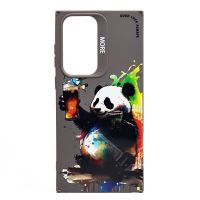 Чехол для Samsung SM-S918B (Galaxy S23 Ultra) силиконовый (рис. 335/панда) <серый> ― Spb.OnlineBazar.su