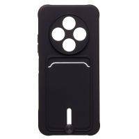 Чехол для Tecno Spark 30C (KL5n) силиконовый с картхолдером №4 <черный> ― Spb.OnlineBazar.su