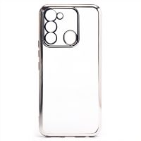 Чехол для Tecno Spark 8C (KG5n) силиконовый ультратонкий Pilot <серебристый> ― Spb.OnlineBazar.su