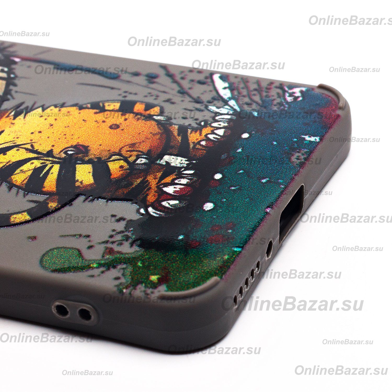 Чехол для Xiaomi Redmi Note 13 силиконовый (рис. 335/тигр) <серый> ― Spb.OnlineBazar.su