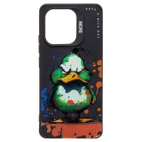 Чехол для Xiaomi Redmi Note 13 силиконовый (рис. 335/утка) <черный> ― Spb.OnlineBazar.su