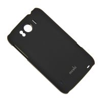 Чехол для HTC PI39200 задняя крышка пластиковый прорезиненный Moshi Case Soft Touch <черный> ― Spb.OnlineBazar.su