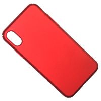 Чехол для Apple iPhone X задняя крышка пластик Soft Touch <красный> ― Spb.OnlineBazar.su
