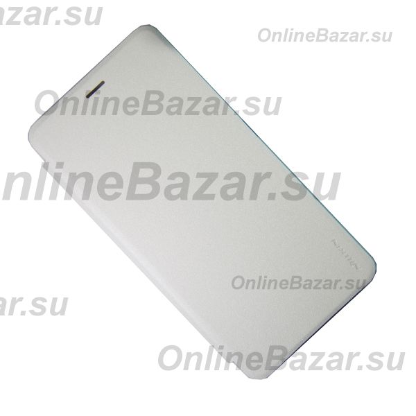 Чехол для Asus ZenFone 3 Ultra (ZU680KL) флип боковой пластик-кожзам Nillkin Sparkle <белый> ― Spb.OnlineBazar.su