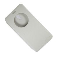 Чехол для Asus ZenFone 5 Lite (A502CG) флип боковой пластик-кожзам с окошком Nillkin Sparkle <белый> ― Spb.OnlineBazar.su