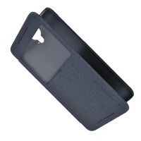 Чехол для HTC OPJX100 флип боковой пластик-кожзам с окошком Nillkin Sparkle <серый> ― Spb.OnlineBazar.su