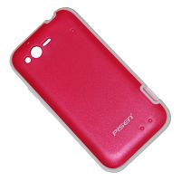 Чехол для HTC PI46100 задняя крышка пластиково-силиконовый Pisen <красный> ― Spb.OnlineBazar.su