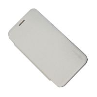 Чехол для Samsung SM-J200F (Galaxy J2) флип боковой пластик-кожзам Nillkin Sparkle <белый> ― Spb.OnlineBazar.su