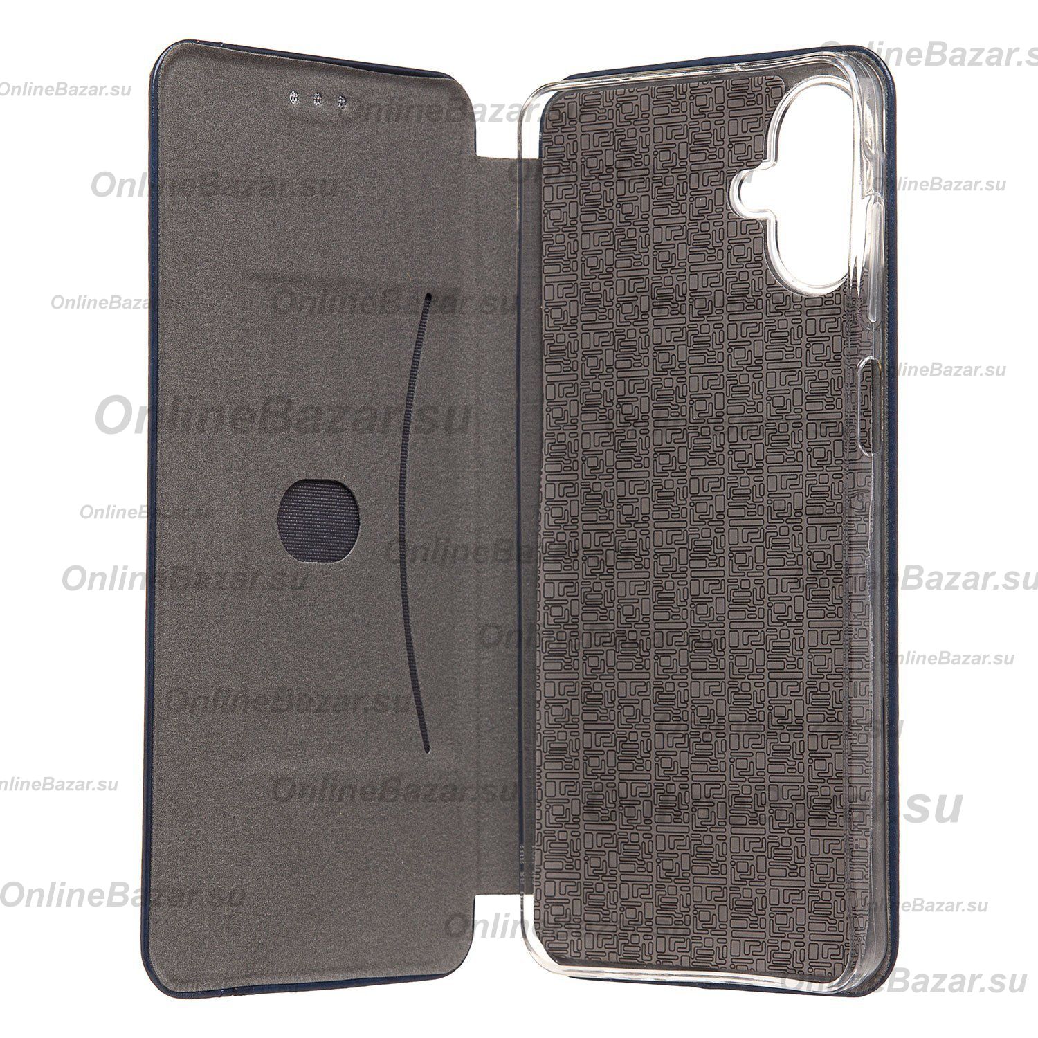 Чехол для Samsung SM-A075F (Galaxy A07) флип боковой кожзам №3 <синий> ― Spb.OnlineBazar.su