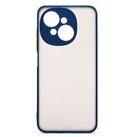 Чехол для Tecno Spark Go 1 (KL4) пластиковый с окантовкой <темно-синий> ― Spb.OnlineBazar.su