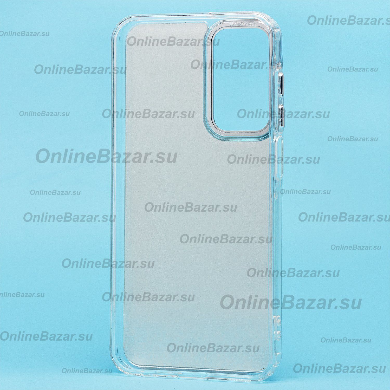 Чехол для Samsung SM-A256E (Galaxy A25 5G) силиконовый (рис. 092/кот) <серый> ― Spb.OnlineBazar.su
