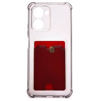 Чехол для Realme RMX3624 силиконовый с картхолдером №2 <черный> ― Spb.OnlineBazar.su
