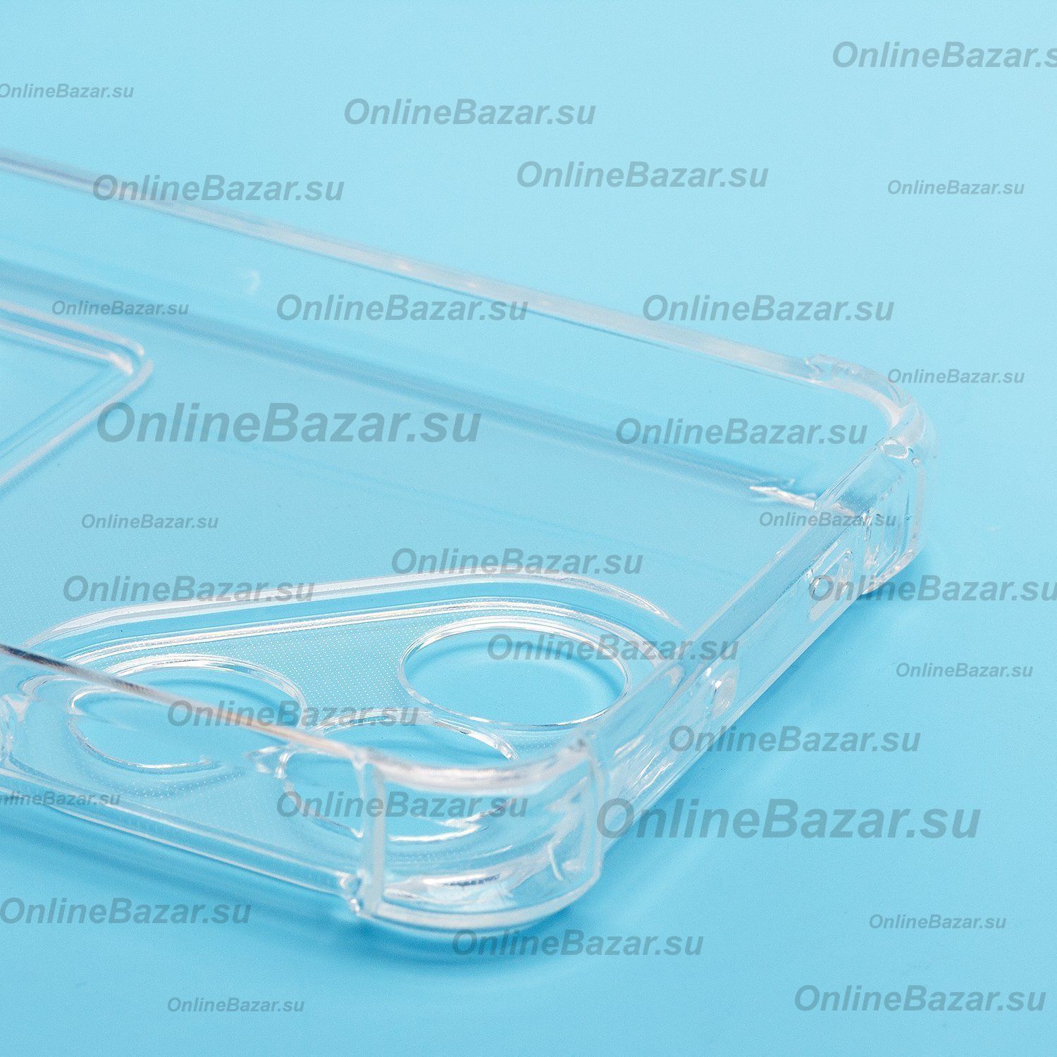 Чехол для Tecno Pova 7 Neo (LJ6) силиконовый с картхолдером №2 <прозрачный> ― Spb.OnlineBazar.su