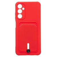 Чехол для Samsung SM-A057F (Galaxy A05s) силиконовый с картхолдером №4 <красный> ― Spb.OnlineBazar.su